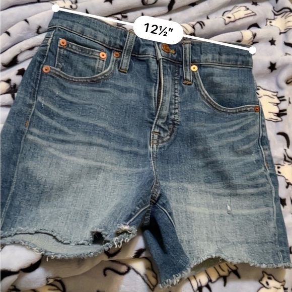 Madewell Blue high rise Jean Shorts size 23 - Picture 3 of 5